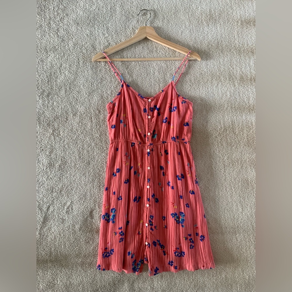 🔴 aerie 100% cotton floral spring summer dress
